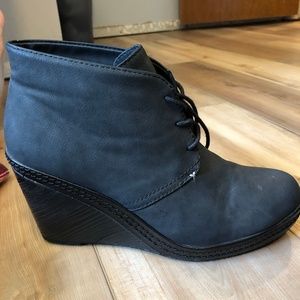 Dr. Scholl's Black Wedge Booties, Size 11